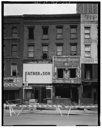 70-72 Monroe Avenue (budynek komercyjny), Detroit, Michigan (zdjęcie czarno-białe) autorstwa American Photographer