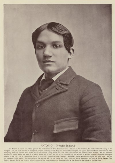 Antonio, Indianin Apaczów autorstwa American Photographer