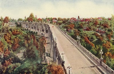 Most Arroyo Seco, Pasadena (zdjęcie kolorowe) autorstwa American Photographer