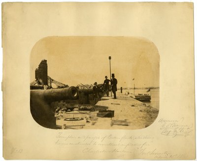 Bitwa o Fort Sumter, 15 kwietnia 1861 autorstwa American Photographer