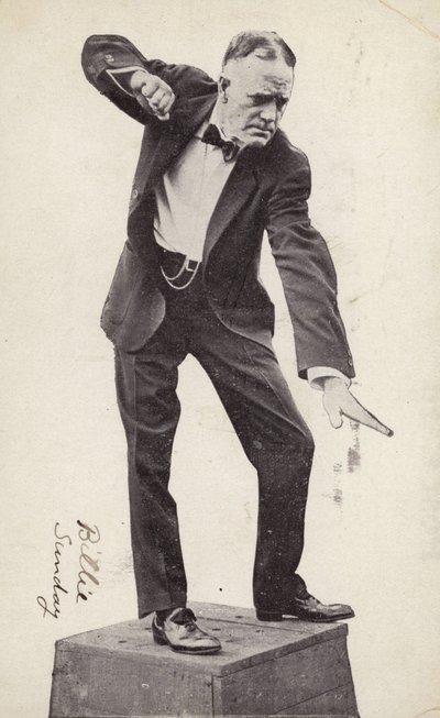 Billy Sunday (zdjęcie czarno-białe) autorstwa American Photographer