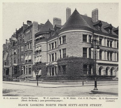 Blok patrząc na północ od Sixty-Sixth Street (zdjęcie czarno-białe) autorstwa American Photographer