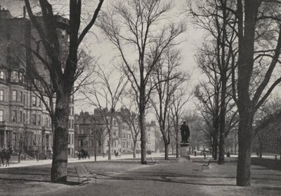 Boston: Commonwealth Avenue (zdjęcie czarno-białe) autorstwa American Photographer