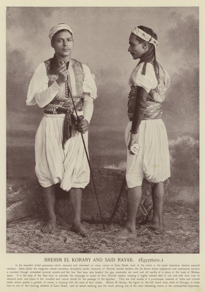 Brehim El Korany i Said Rayab, Egipcjanie autorstwa American Photographer