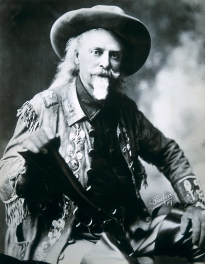 Buffalo Bill (1846-1917) (zdjęcie czarno-białe) autorstwa American Photographer