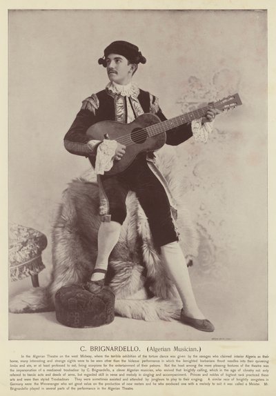 C Brignardello, algierski muzyk autorstwa American Photographer