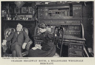Charles Broadway Rouss, sprzedawca hurtowy milionerów (zdjęcie czarno-białe) autorstwa American Photographer