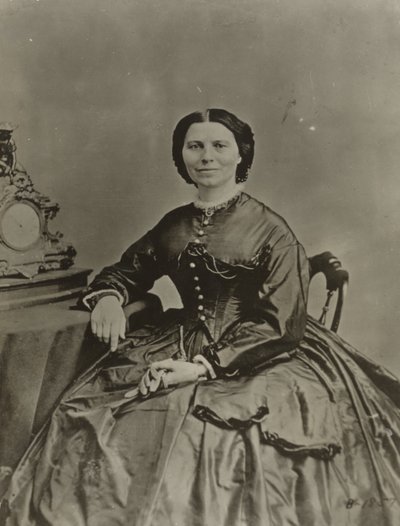 Clara Barton, c.1865 (zdjęcie czarno-białe) autorstwa American Photographer