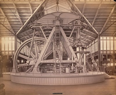 Corliss Engine, Międzynarodowa Wystawa Stulecia, Filadelfia, 1876 (druk albumowy) autorstwa American Photographer