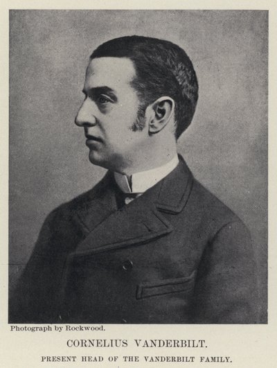 Cornelius Vanderbilt (zdjęcie czarno-białe) autorstwa American Photographer