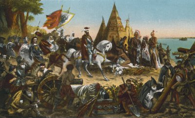 Odkrycie rzeki Missisipi przez De Soto, maj 1541 r. (zdjęcie kolorowe) autorstwa American Photographer