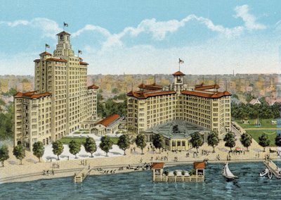 Edgewater Beach Hotel (kolorowe zdjęcie) autorstwa American Photographer