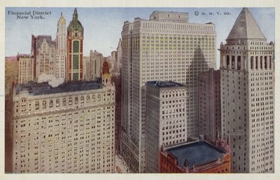 Dzielnica finansowa, Nowy Jork, USA (zdjęcie kolorowe) autorstwa American Photographer