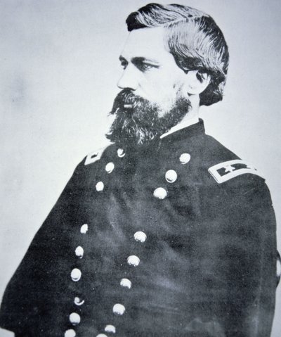 Generał Oliver Otis Howard (1830-1909) (zdjęcie czarno-białe) autorstwa American Photographer