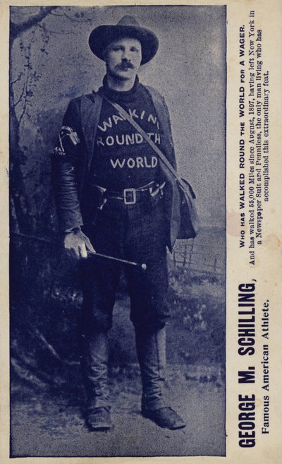 George M. Schilling, słynny amerykański sportowiec (zdjęcie czarno-białe) autorstwa American Photographer