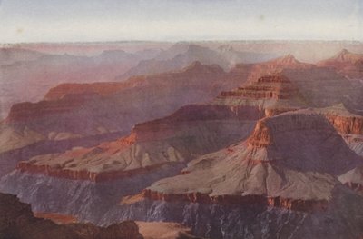 Wielki Kanion, Arizona, zachód słońca z Hopi Point (kolorowe zdjęcie) autorstwa American Photographer