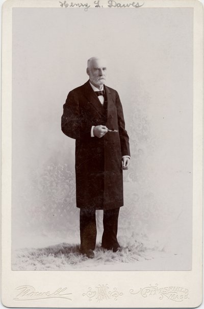 Henry Laurens Dawes (1816-1903), senator USA, zdjęcie wykonane przez Nowell, Pittsfield, Massachusetts (zdjęcie albumowe) autorstwa American Photographer