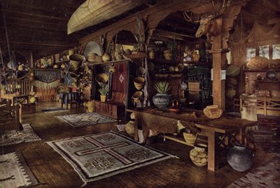 Wnętrze indyjskiego budynku, Albuquerque, Nowy Meksyk (kolorowe zdjęcie) autorstwa American Photographer