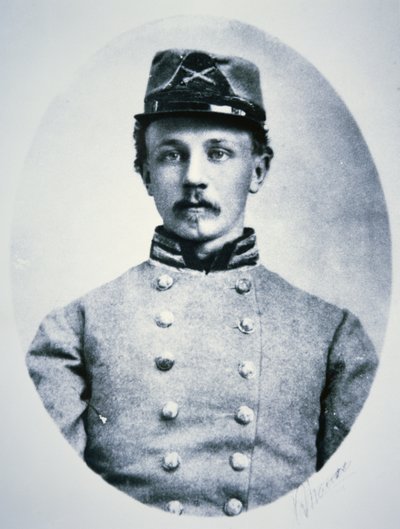 Israel Spencer, żołnierz armii Konfederacji (zdjęcie czarno-białe) autorstwa American Photographer