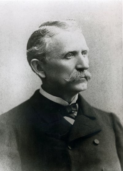 James B. Hume, szef detektywów Wells Fargo (zdjęcie czarno-białe) autorstwa American Photographer