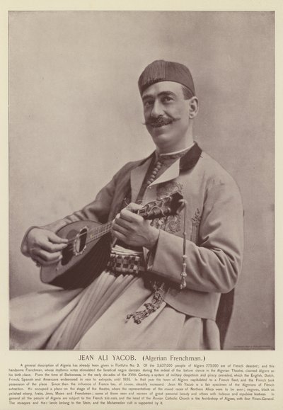 Jean Ali Yacob, algierski Francuz autorstwa American Photographer