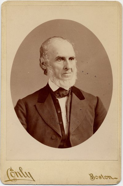 John Greenleaf Whittier (1807-92), amerykański poeta kwakierski i abolicjonista; fot. C F Conly, Boston (odbitka albuminowa) autorstwa American Photographer