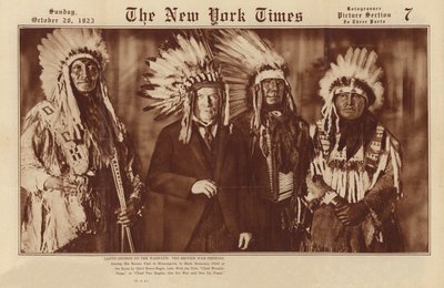Lloyd George na wojennej ścieżce: brytyjski premier wojny (zdjęcie czarno-białe) autorstwa American Photographer