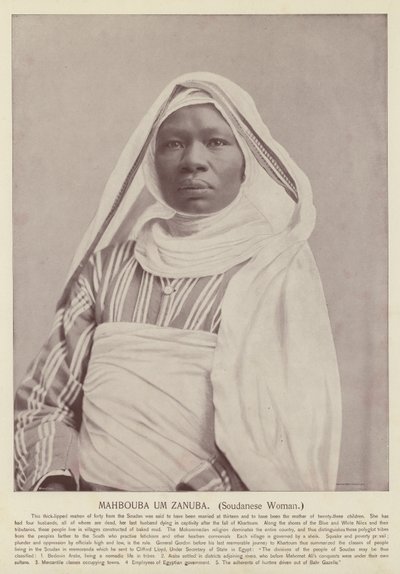 Mahbouba Um Zanuba, sudańska kobieta autorstwa American Photographer