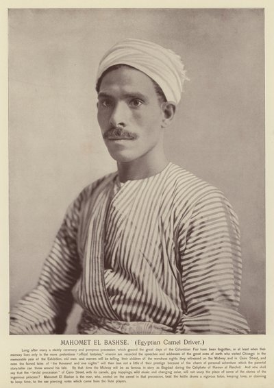 Mahomet El Bashse, egipski kierowca wielbłądów autorstwa American Photographer