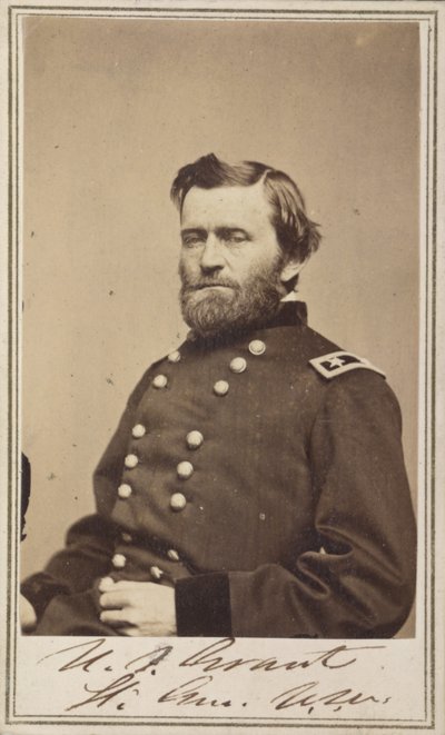 gen. dyw. Ulysses S. Grant, oficer Armii Federalnej autorstwa American Photographer