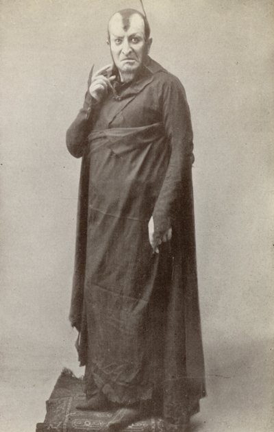 Maurice Renaud jako "Mefistofele" (zdjęcie czarno-białe) autorstwa American Photographer