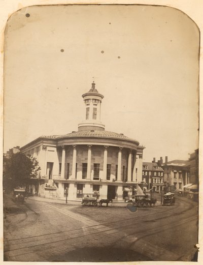 Budynek Giełdy Kupieckiej, 3rd Street w Walnut, c.1859 autorstwa American Photographer