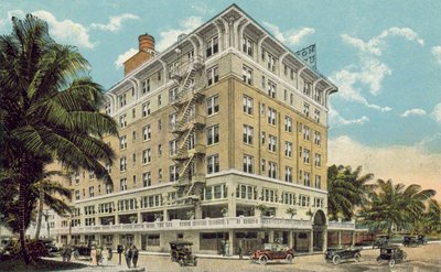 Miami, Floryda, ok. 1925 r: Hotel Urmey (zdjęcie kolorowe) autorstwa American Photographer