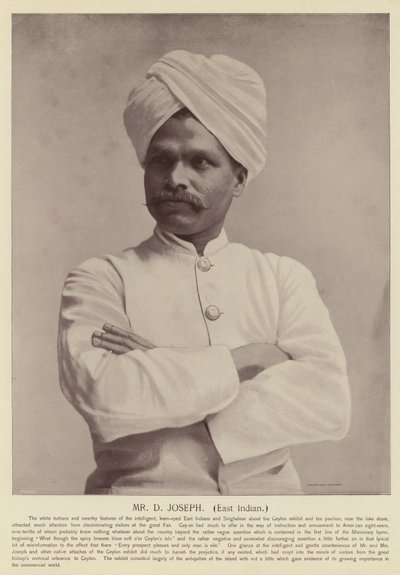 Pan D. Joseph, wschodnioindyjskie autorstwa American Photographer