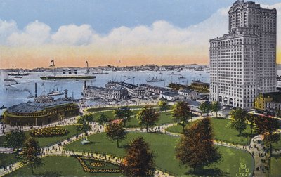 Nowy Jork: Battery Park (zdjęcie kolorowe) autorstwa American Photographer