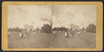 North Front and Lawn, Oneida Community, New York State, c.1870 autorstwa American Photographer