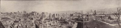 Panorama miasta szkieletów z Nob Hill (zdjęcie czarno-białe) autorstwa American Photographer