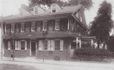 Filadelfia: Dom założyciela Germantown (zdjęcie czarno-białe) autorstwa American Photographer