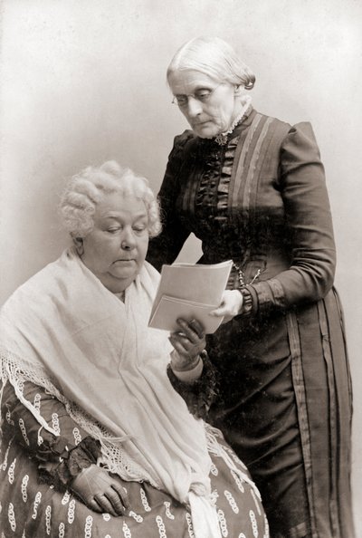 Portret Elizabeth Cady Stanton i Susan B. Anthony. autorstwa American Photographer