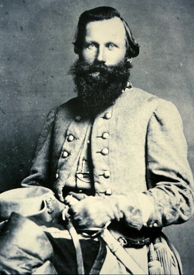 Portret generała J.E.B. Stuart (zdjęcie czarno-białe) autorstwa American Photographer