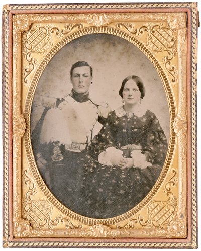 Portret Hamiltona Brancha i niezidentyfikowanej kobiety (dagerotyp) autorstwa American Photographer