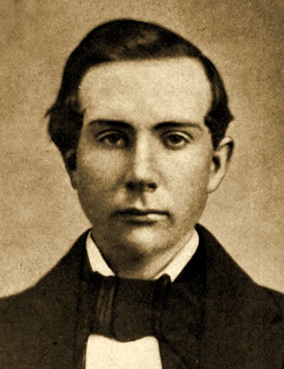 Portret Johna D. Rockefellera w wieku 18 lat, 1857 autorstwa American Photographer