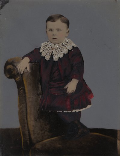 Portret chłopca, lata osiemdziesiąte XIX wieku (zdjęcie) autorstwa American Photographer