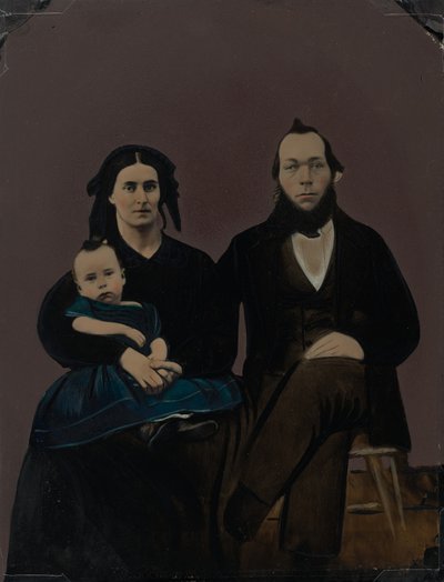 Portret rodziny, lata sześćdziesiąte XIX wieku (zdjęcie) autorstwa American Photographer