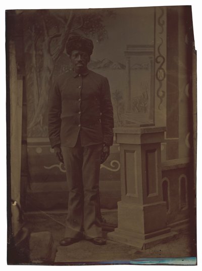 Portret żołnierza, ok. 1880 (zdjęcie) autorstwa American Photographer
