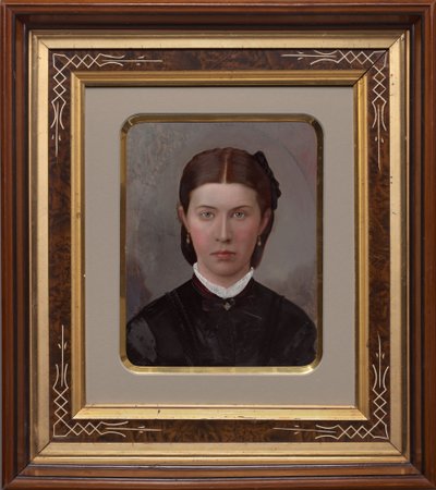 Portret kobiety, 1870-1880 (zdjęcie) autorstwa American Photographer