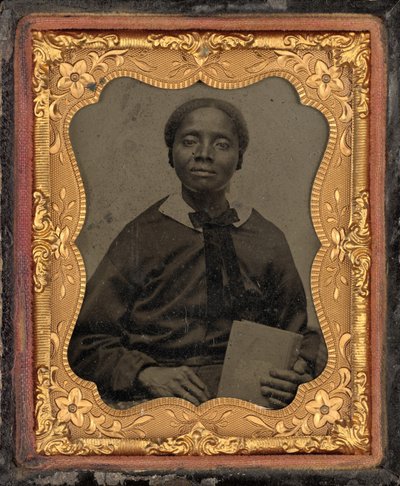 Portret kobiety, ok. 1860 (zdjęcie) autorstwa American Photographer