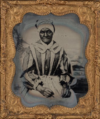 Portret kobiety, ok. 1860 (zdjęcie) autorstwa American Photographer