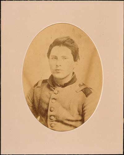 Portret niezidentyfikowanego żołnierza (zdjęcie w sepii) autorstwa American Photographer