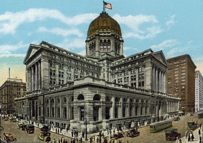 Poczta i budynek federalny (kolorowe zdjęcie) autorstwa American Photographer